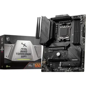 MSI MAG B650 Tomahawk WiFi Computer Gaming Motherboard (AM5, ATX, DDR5, PCIe 4.0, M.2, SATA 6Gb/s, USB 3.2 Gen 2, HDMI/DP, Wi-Fi 6E, AMD Ryzen 7000 Series Processors) (Refurbished)