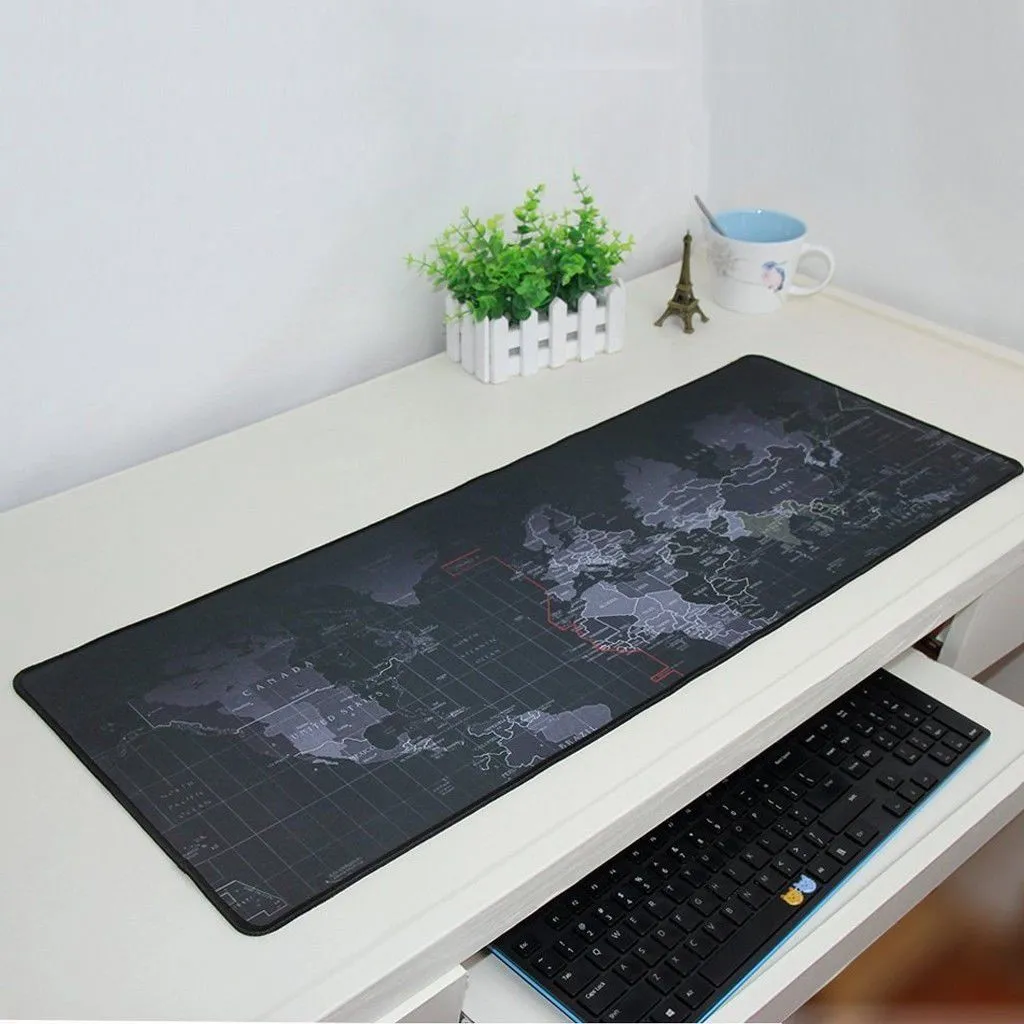 Old World Map Full Desk Coverage Gaming and Office Mousepad