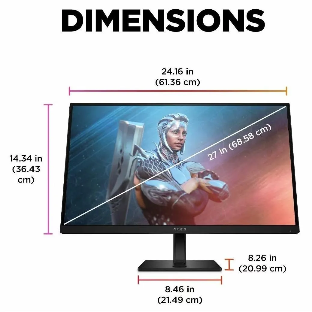 OMEN by HP 780G0AA 27 27" FHD 165Hz Gaming Monitor