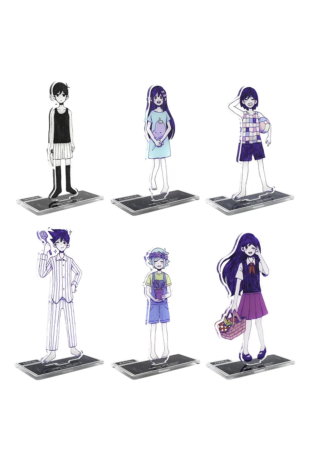 OMORI HEADSPACE Character Acrylic Stands