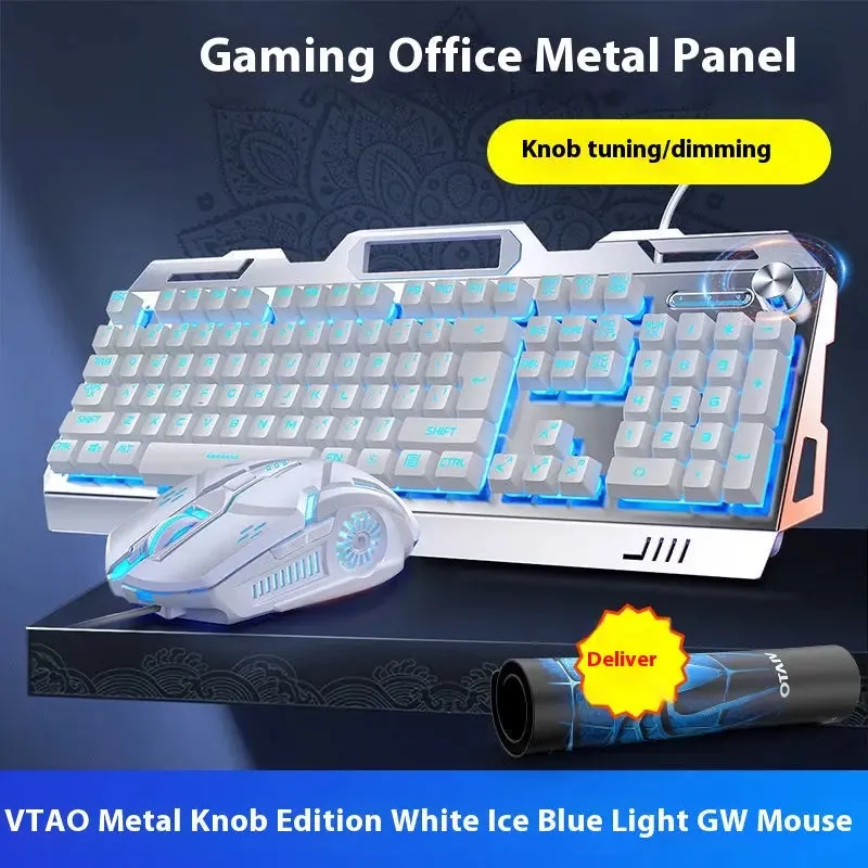 Optimize product title: Silver Eagle V2G5 Mechanical Keyboard Mouse Headset Combo