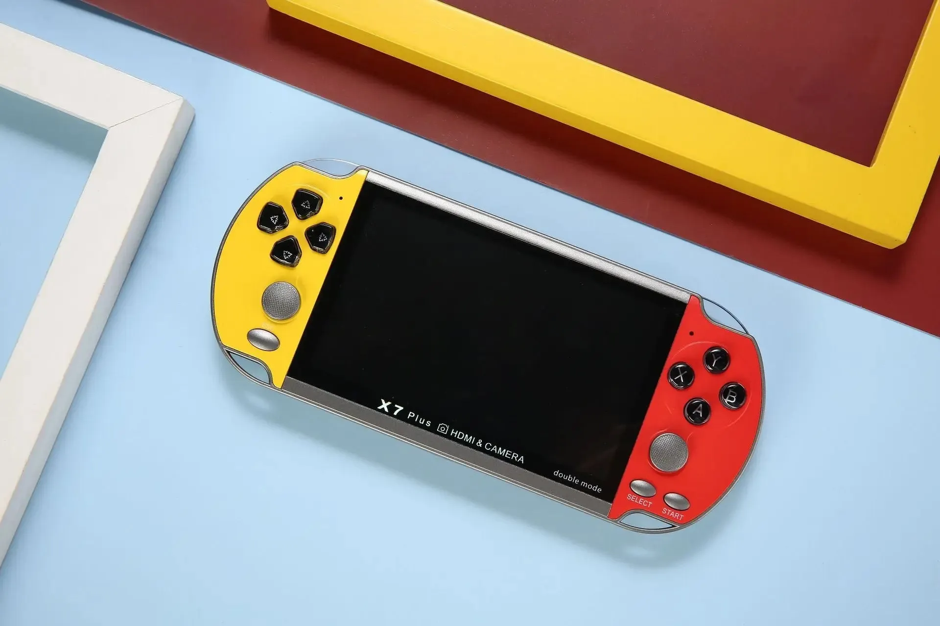 Optimize product title: X7PLUS Dual-Screen High-Definition Retro FC Game Console for Kids with GBA Arcade Games -retro game console for kids