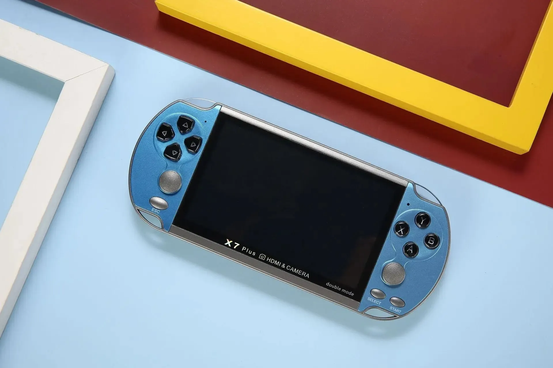 Optimize product title: X7PLUS Dual-Screen High-Definition Retro FC Game Console for Kids with GBA Arcade Games -retro game console for kids