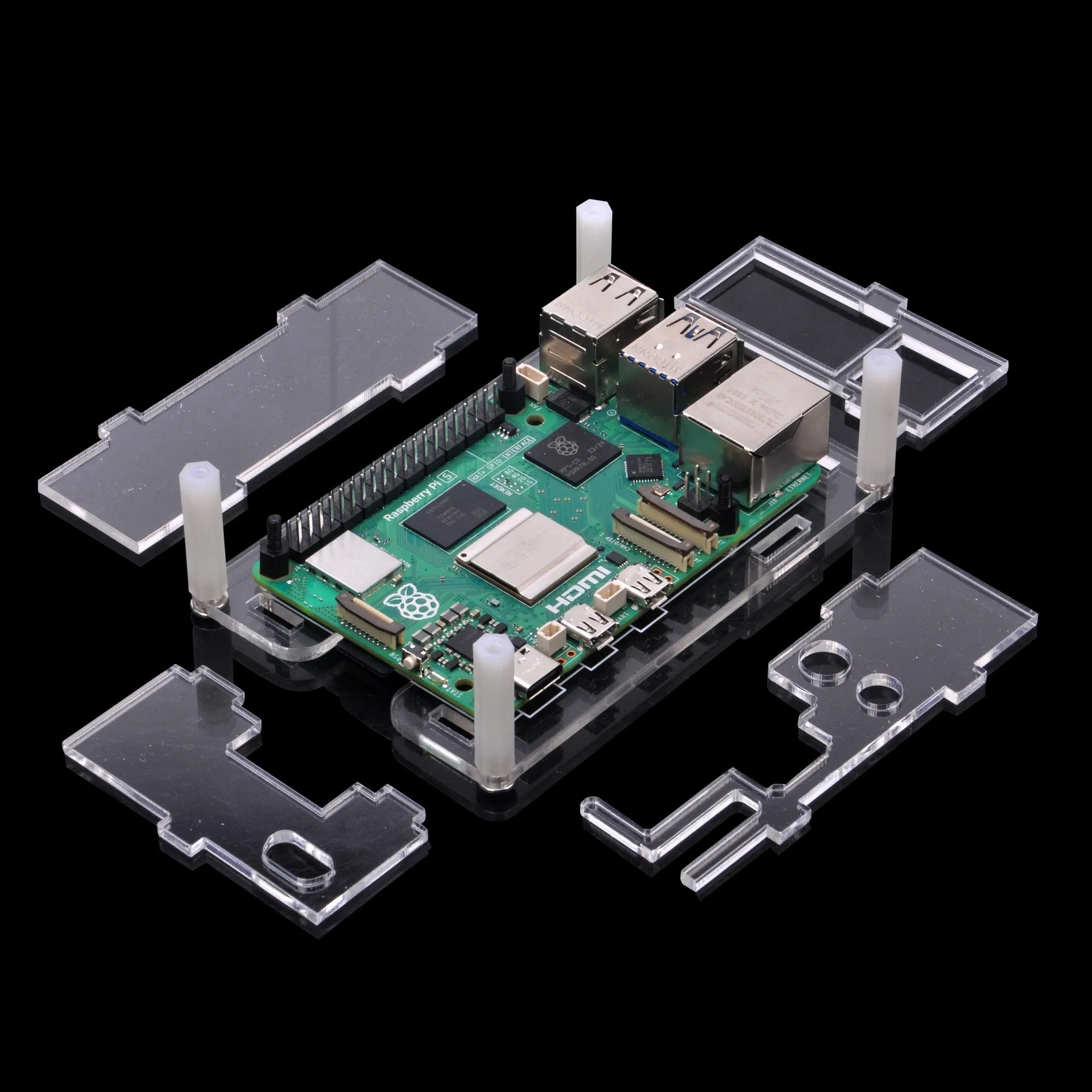 OSOYOO 3.5" HDMI Touch Screen with plastic protective case for Raspberry PI  5 4  3 Model B B 