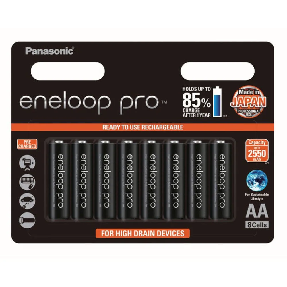 Panasonic Eneloop Pro AA - 8 pk