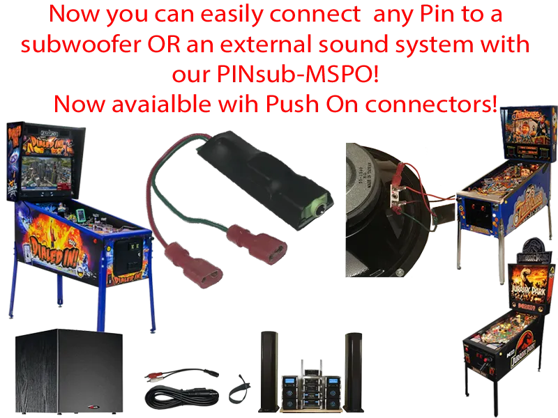 PINsub Subwoofer Kit - Multi System Push On Kit
