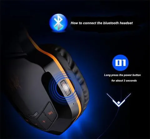 PRO | GAMER WIRELESS NFC BLUETOOTH STEREO GAMING HEADPHONES