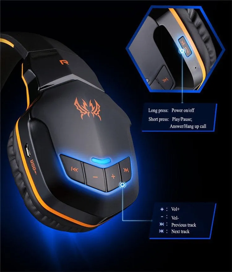 PRO | GAMER WIRELESS NFC BLUETOOTH STEREO GAMING HEADPHONES