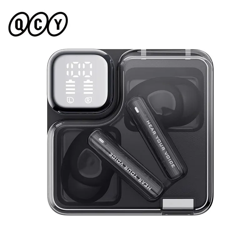 QCY MeloBuds Neo Wireless Earphones LED Power Digital Display TWS Earbuds Bluetooth 5.3 Transparent Dual-Connection Headset