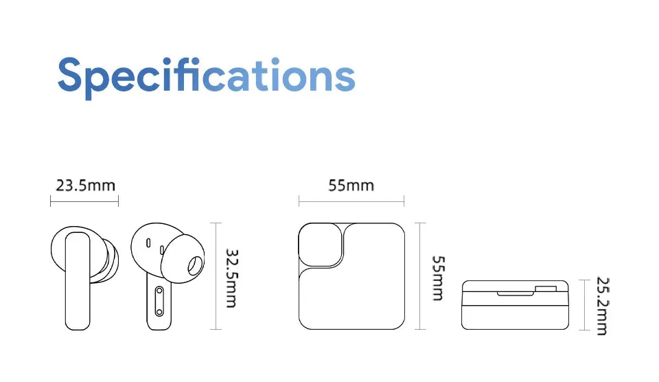 QCY MeloBuds Neo Wireless Earphones LED Power Digital Display TWS Earbuds Bluetooth 5.3 Transparent Dual-Connection Headset