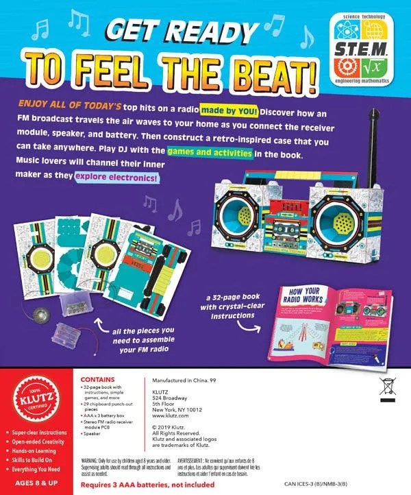 RADIO BOOMBOX Book & Maker Kit