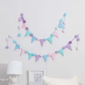 Red Heart Craft Pennant And Pompom Garland