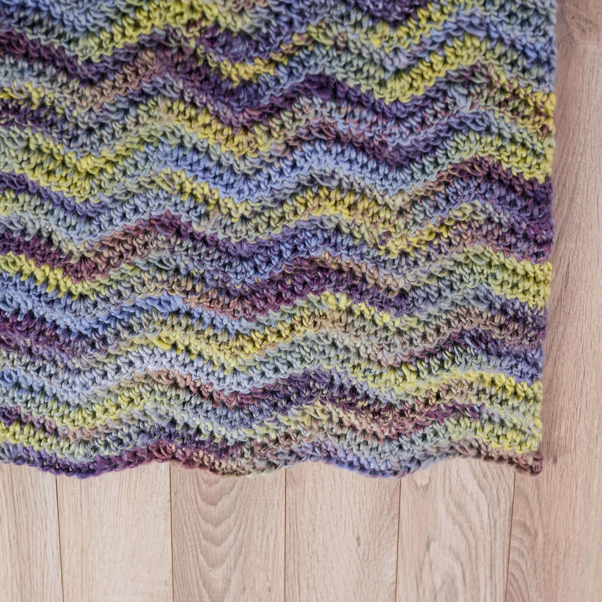 Red Heart Crochet Make Waves Throw