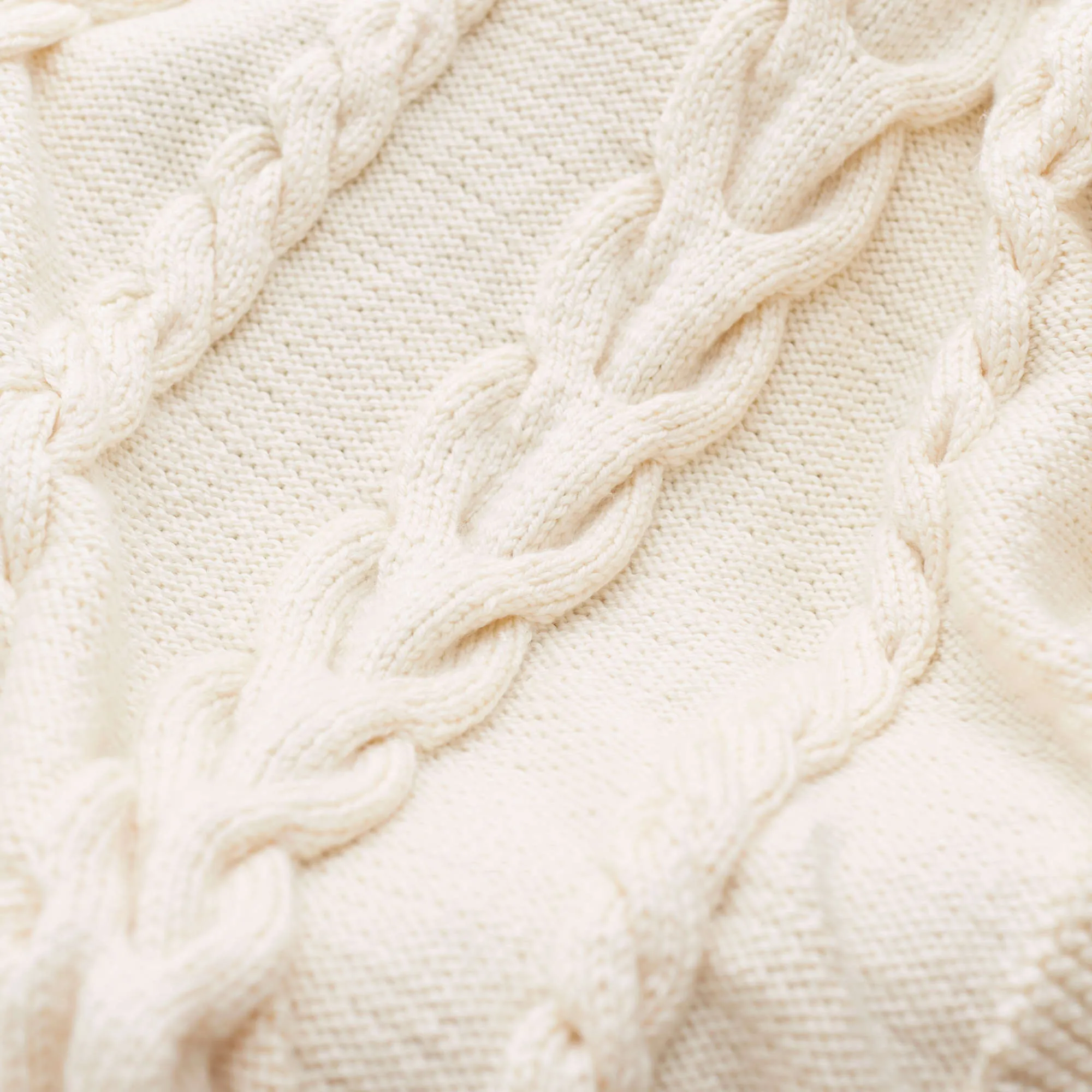 Red Heart Knit Luxurious Cabled Throw