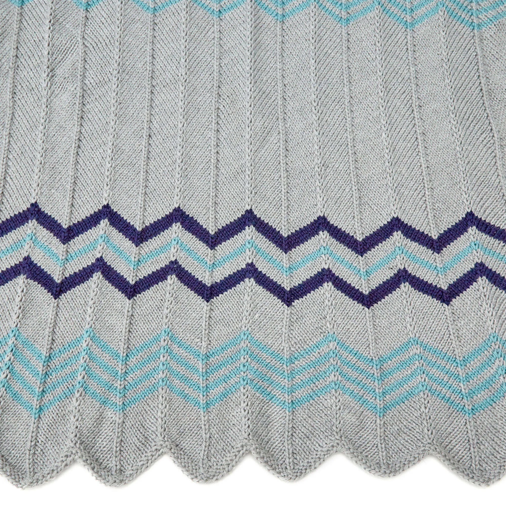 Red Heart Knit Relaxing Ripple Throw