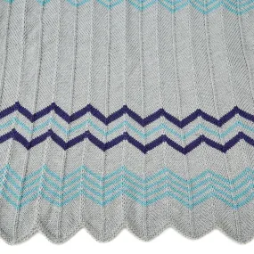 Red Heart Knit Relaxing Ripple Throw