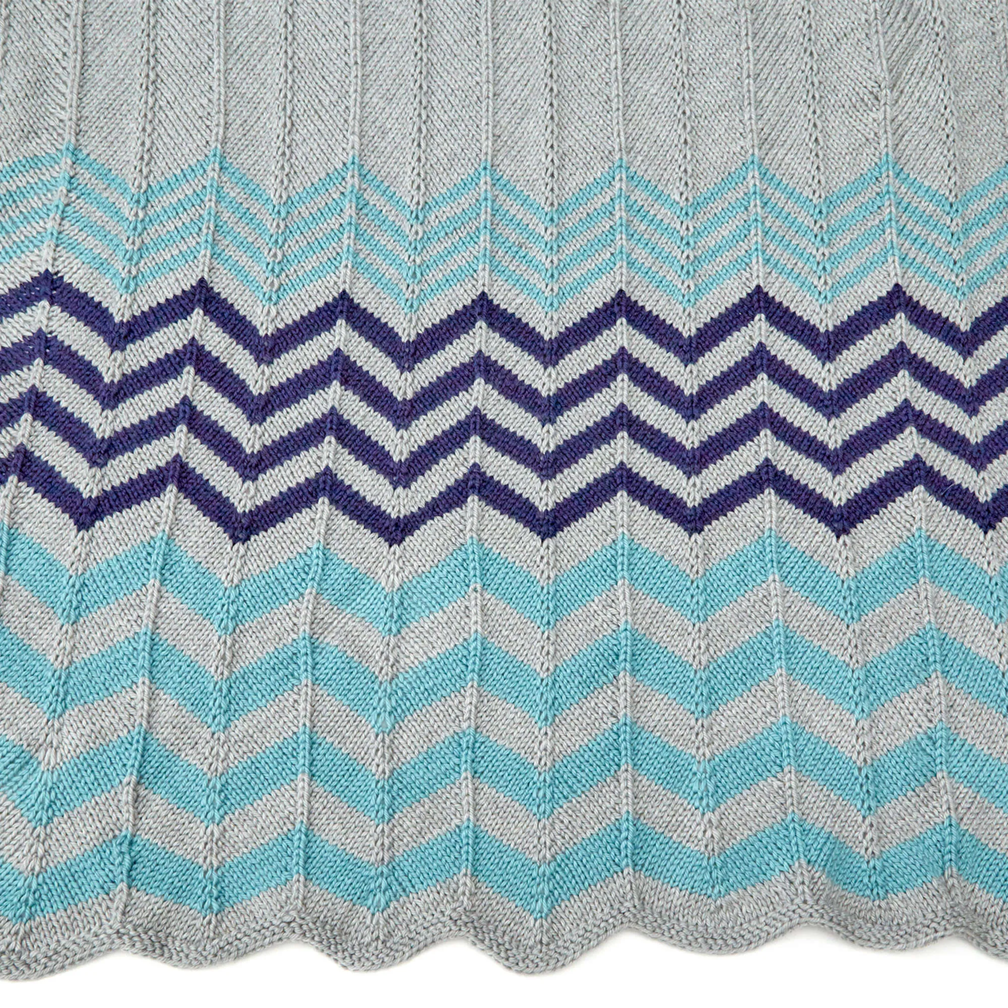 Red Heart Knit Relaxing Ripple Throw