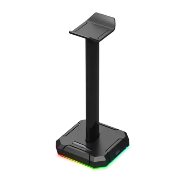 Redragon HA300 Scepter Pro Headset Stand RGB Backlit Gaming Headphone Stand with Supporting Bar