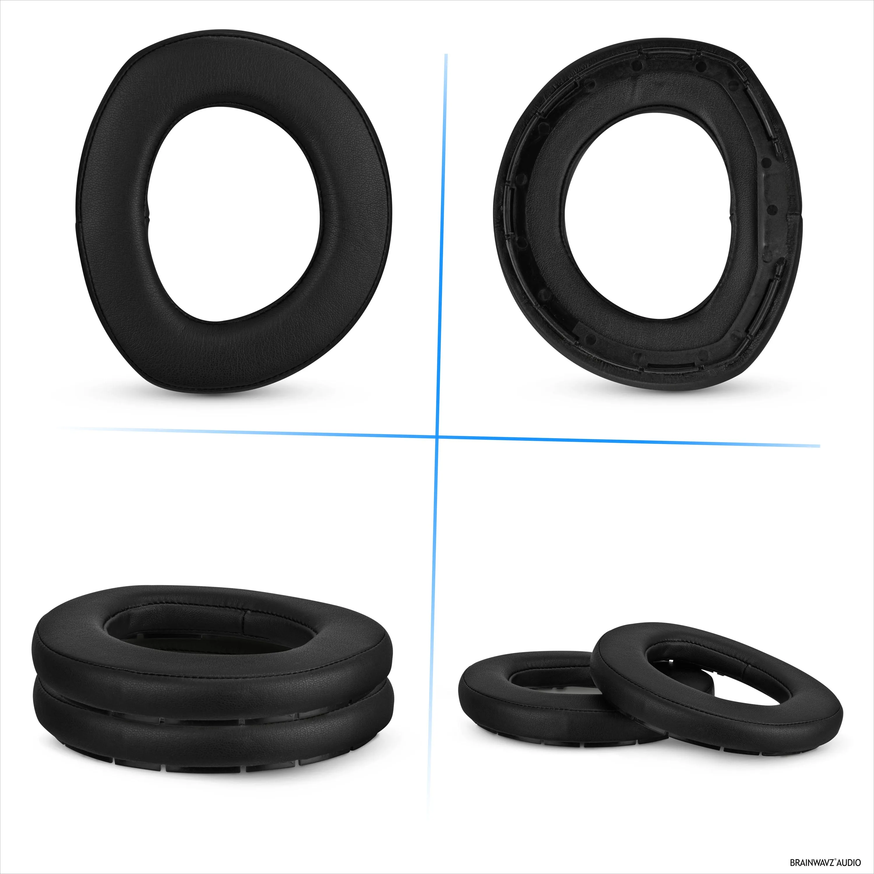 Replacement Earpads for Sennheiser HD800 & H800S Gaming Headphones, PU Leather, Memory Foam Extra Comfort, Upgraded, Durable & Long Lasting