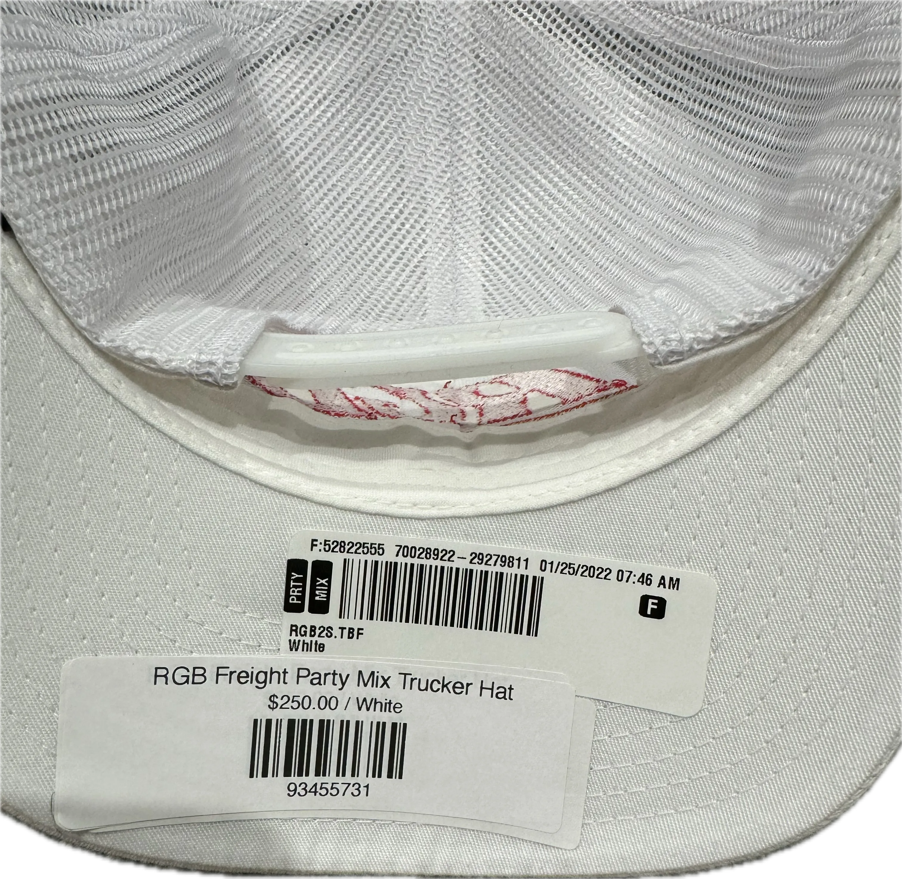 RGB Freight Party Mix White Trucker Hat - Authentic - New with Tags