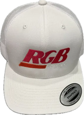 RGB Freight Party Mix White Trucker Hat - Authentic - New with Tags