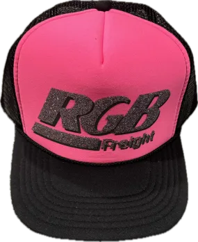 RGB FREIGHT PINK/BLACK SPARKLE TRUCKER - Authentic - New with Tags