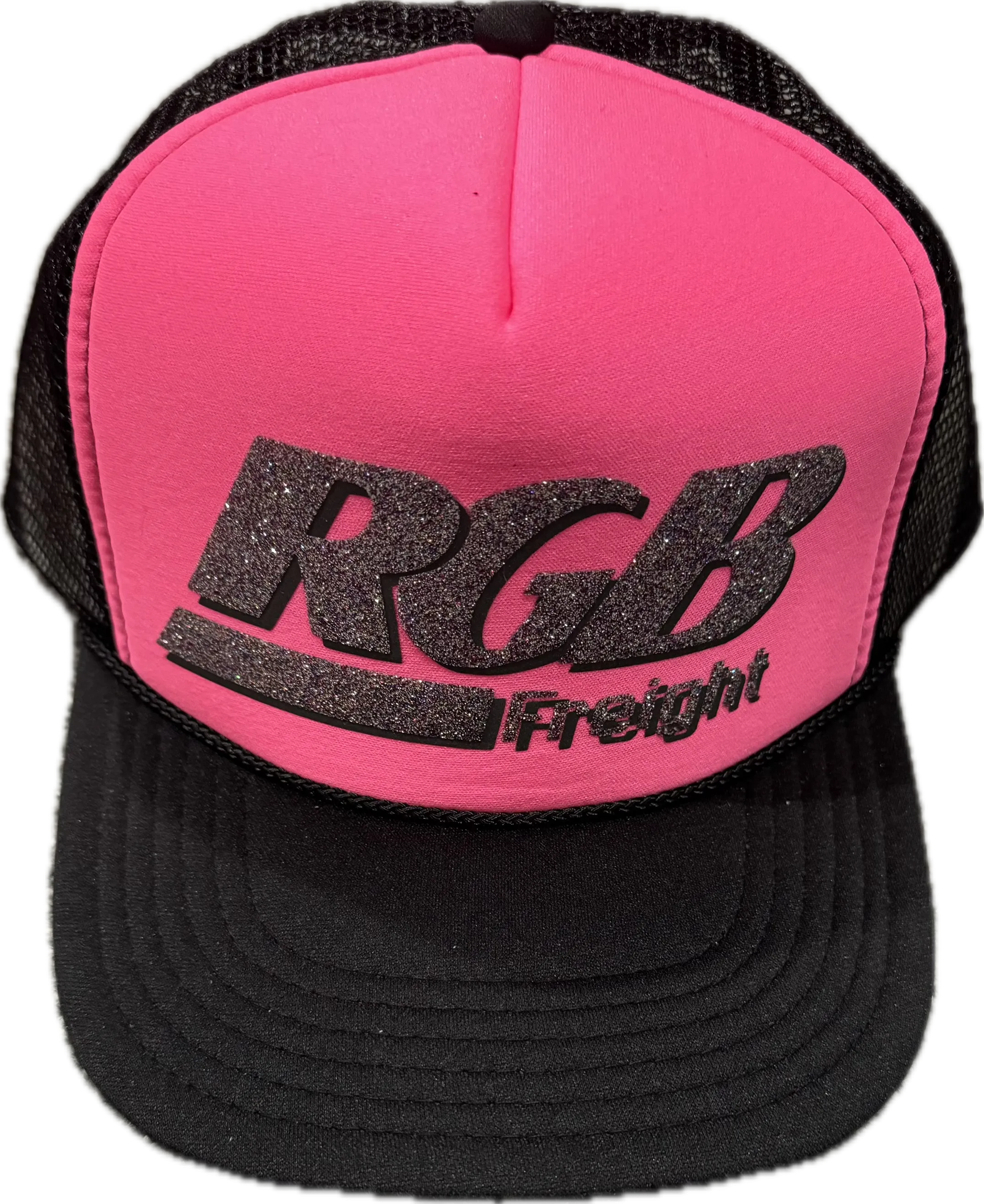 RGB FREIGHT PINK/BLACK SPARKLE TRUCKER - Authentic - New with Tags