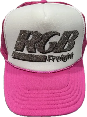 RGB FREIGHT PINK/WHITE SPARKLE TRUCKER - Authentic - New with Tags