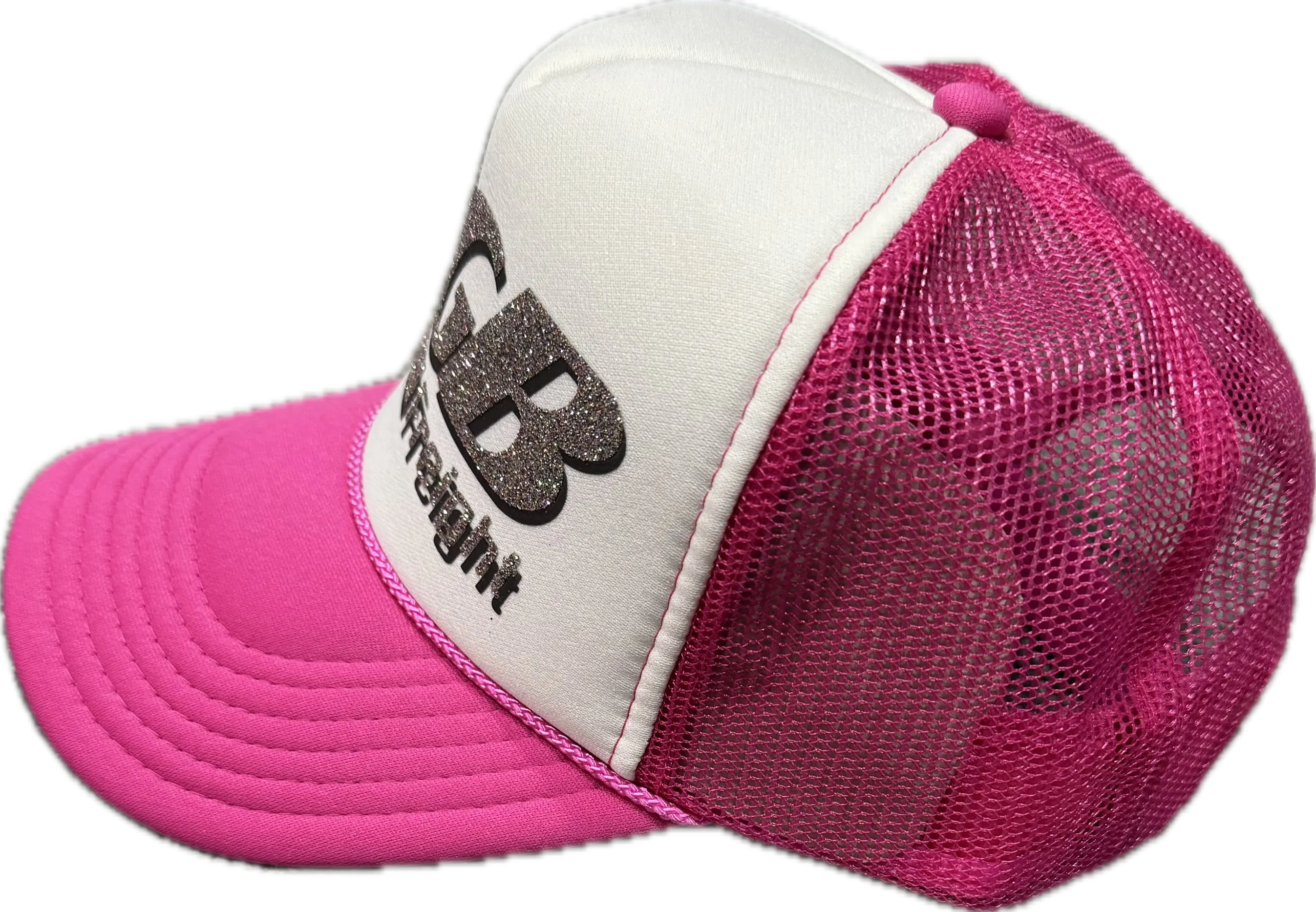 RGB FREIGHT PINK/WHITE SPARKLE TRUCKER - Authentic - New with Tags