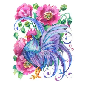Rooster  - Full Round Diamond - 30x40CM