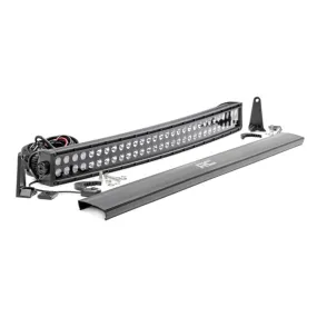Rough Country Black Series LED Light Bar 30" Curved Dual Row | Universal