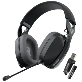 SpinBot Ranger HX500 Tri-Mode Wireless Gaming Headphones | Dual 2.4GHz   Bluetooth   Wired | Detachable Boom Mic (Black)