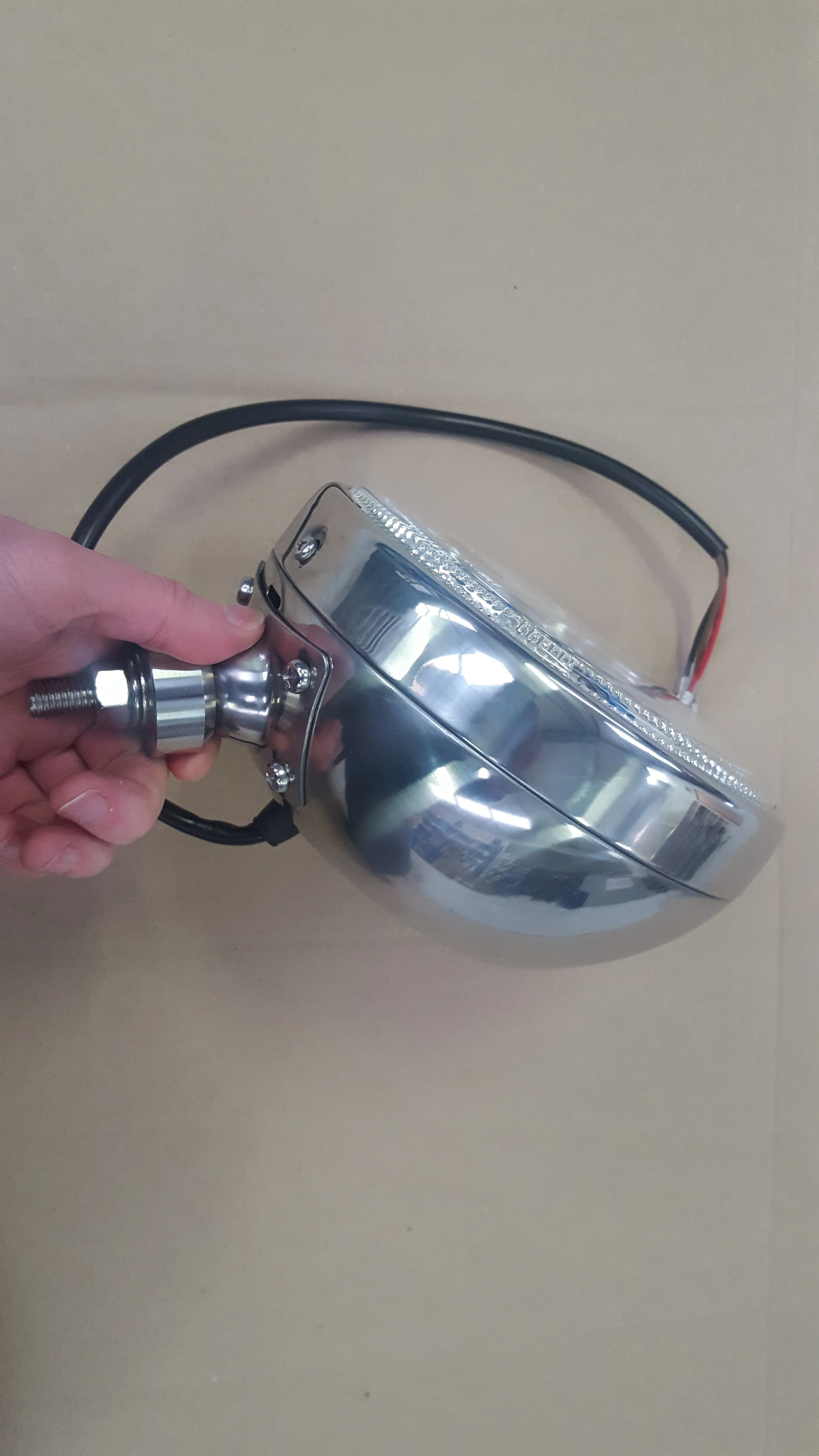 Stainless Steel Spot Lamp with LED Angel Eye Halo Ring / 12V