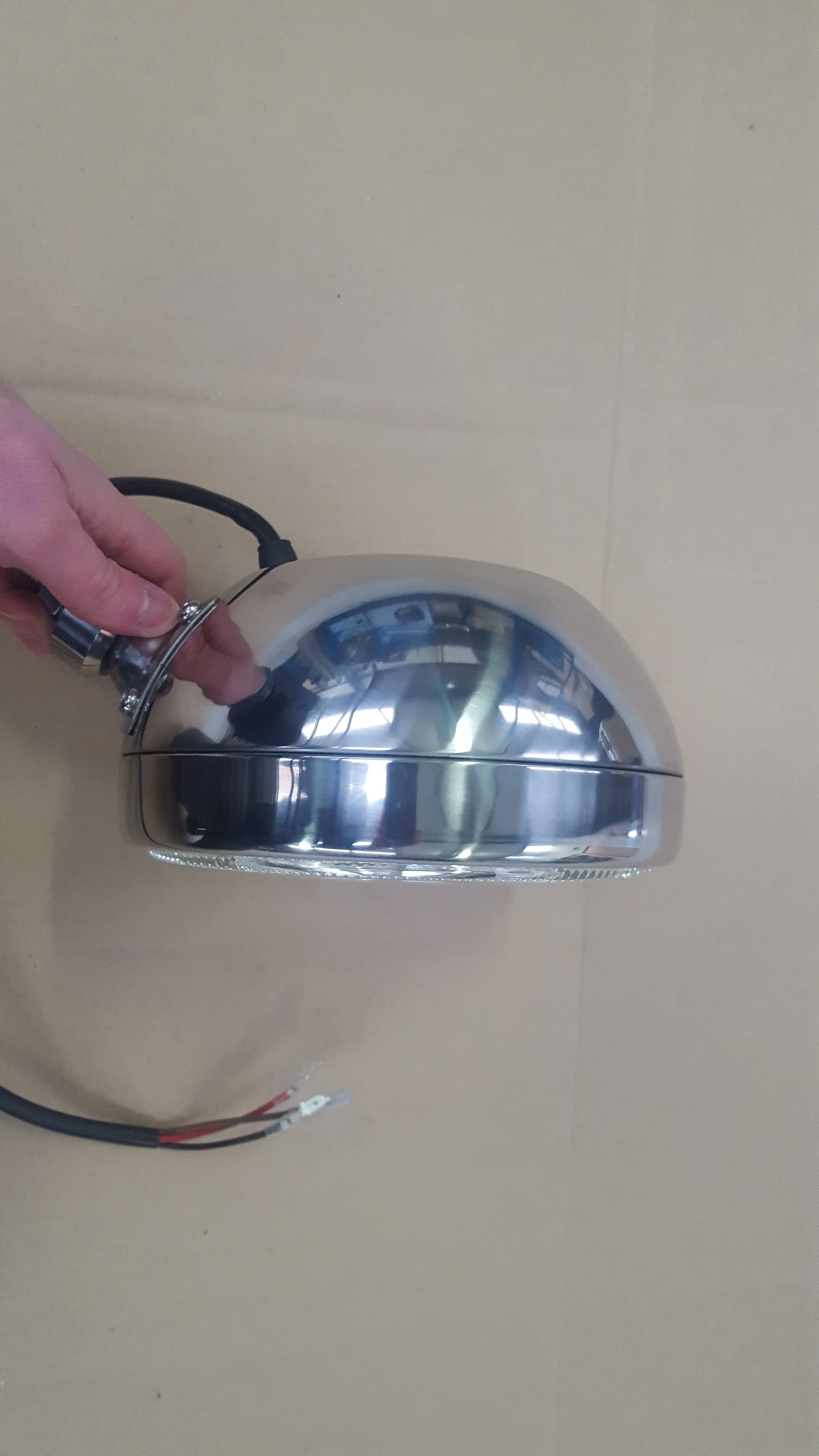 Stainless Steel Spot Lamp with LED Angel Eye Halo Ring / 12V