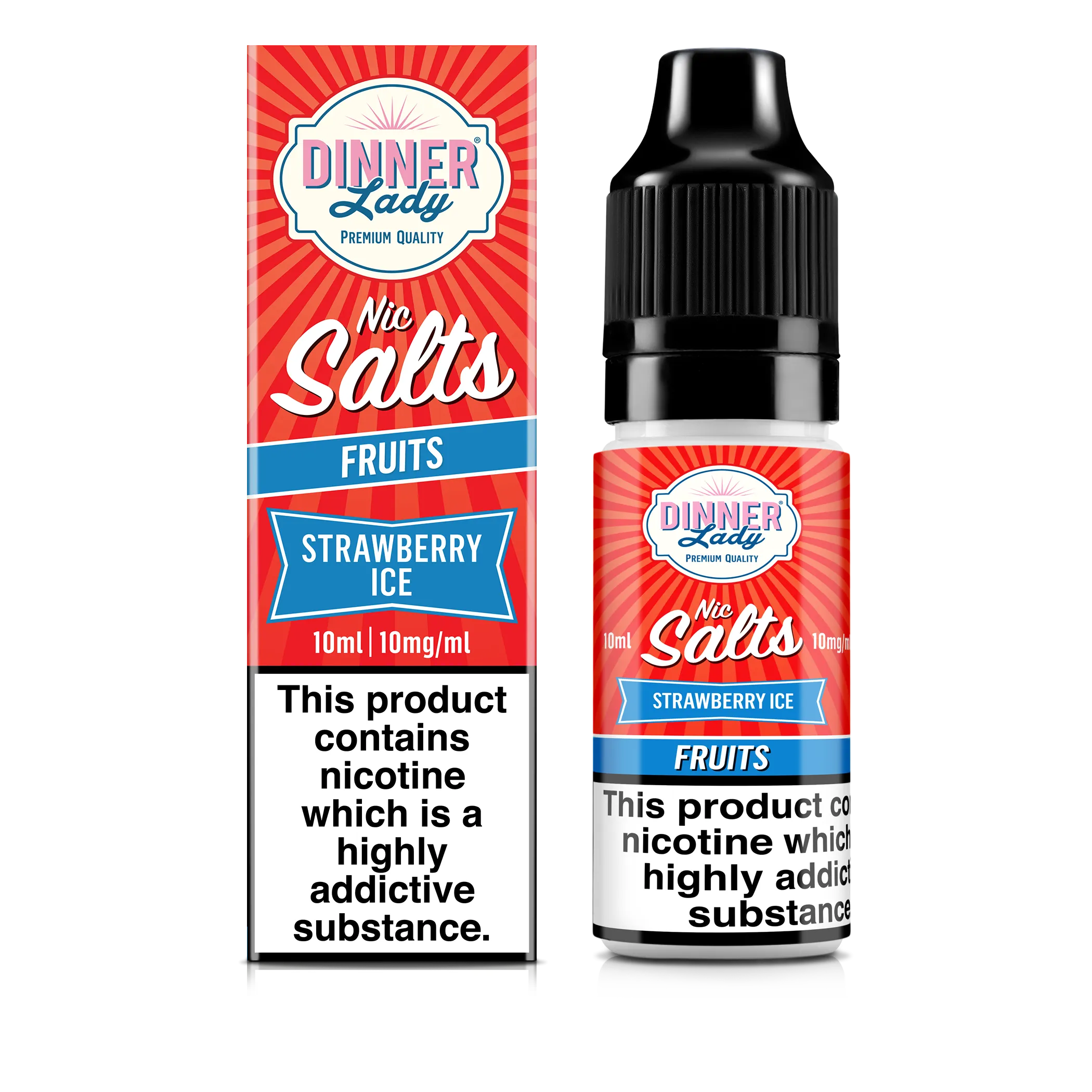 Strawberry Ice Nic Salts 50:50 10ml E-Liquid