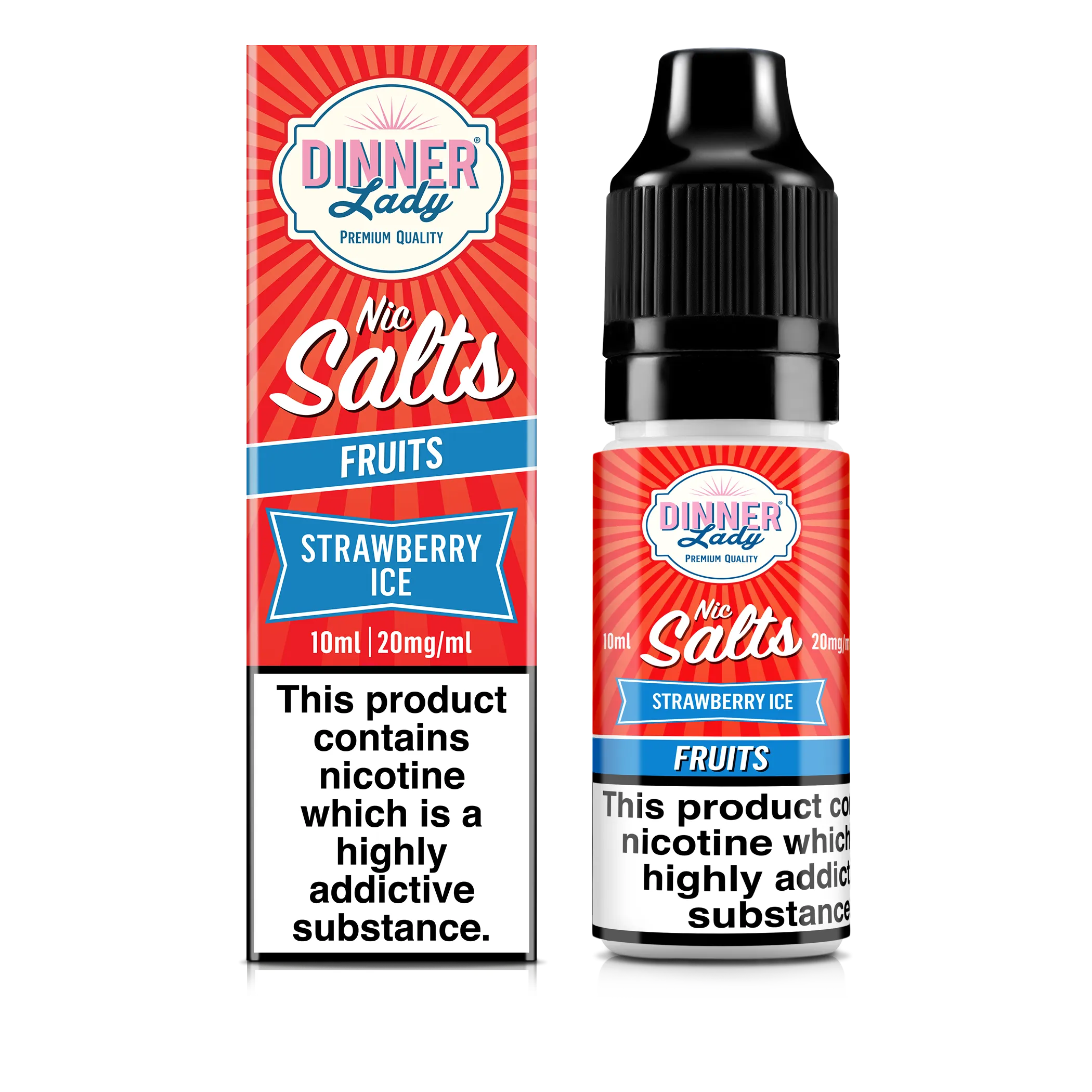 Strawberry Ice Nic Salts 50:50 10ml E-Liquid