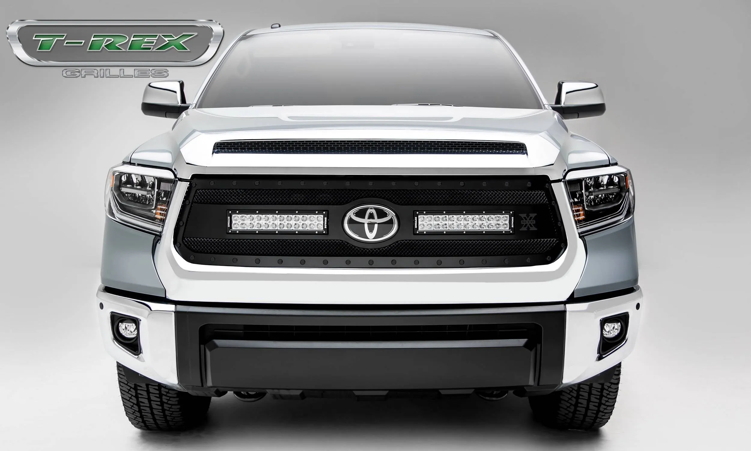 T-REX Torch Replacement Grilles w/ 2x 12" Light bars - 2018-2019 Tundra
