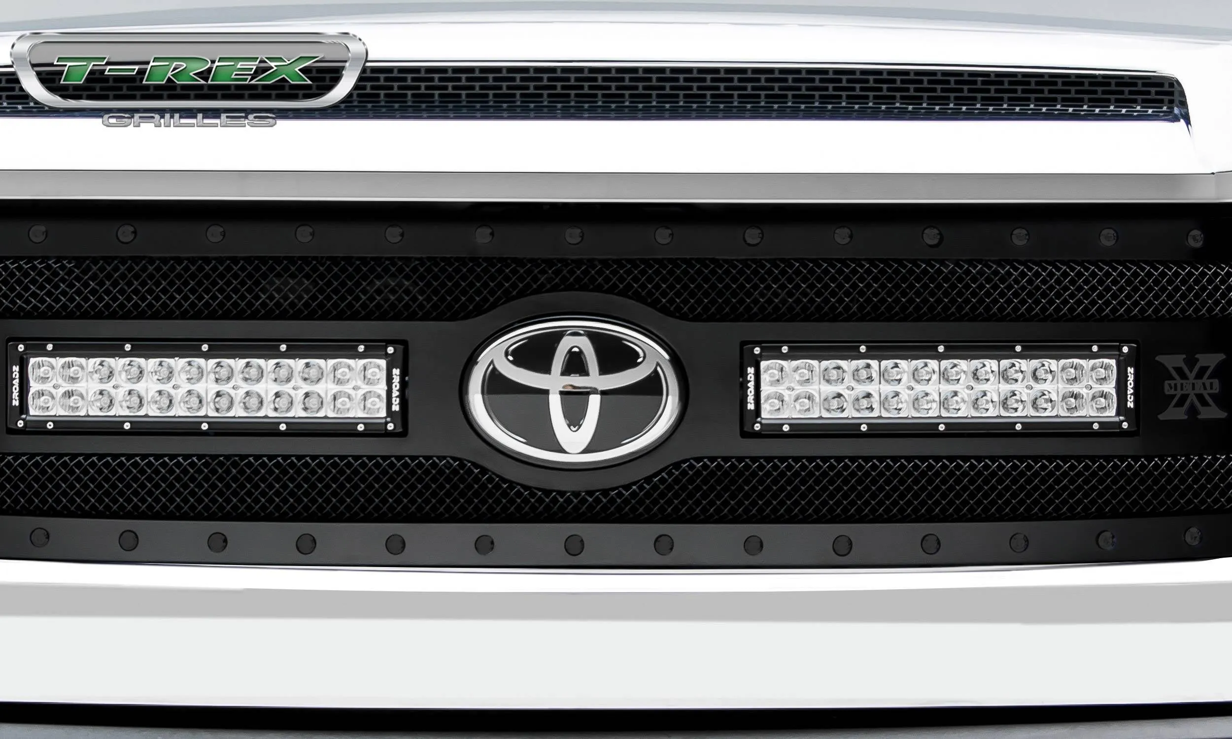 T-REX Torch Replacement Grilles w/ 2x 12" Light bars - 2018-2019 Tundra