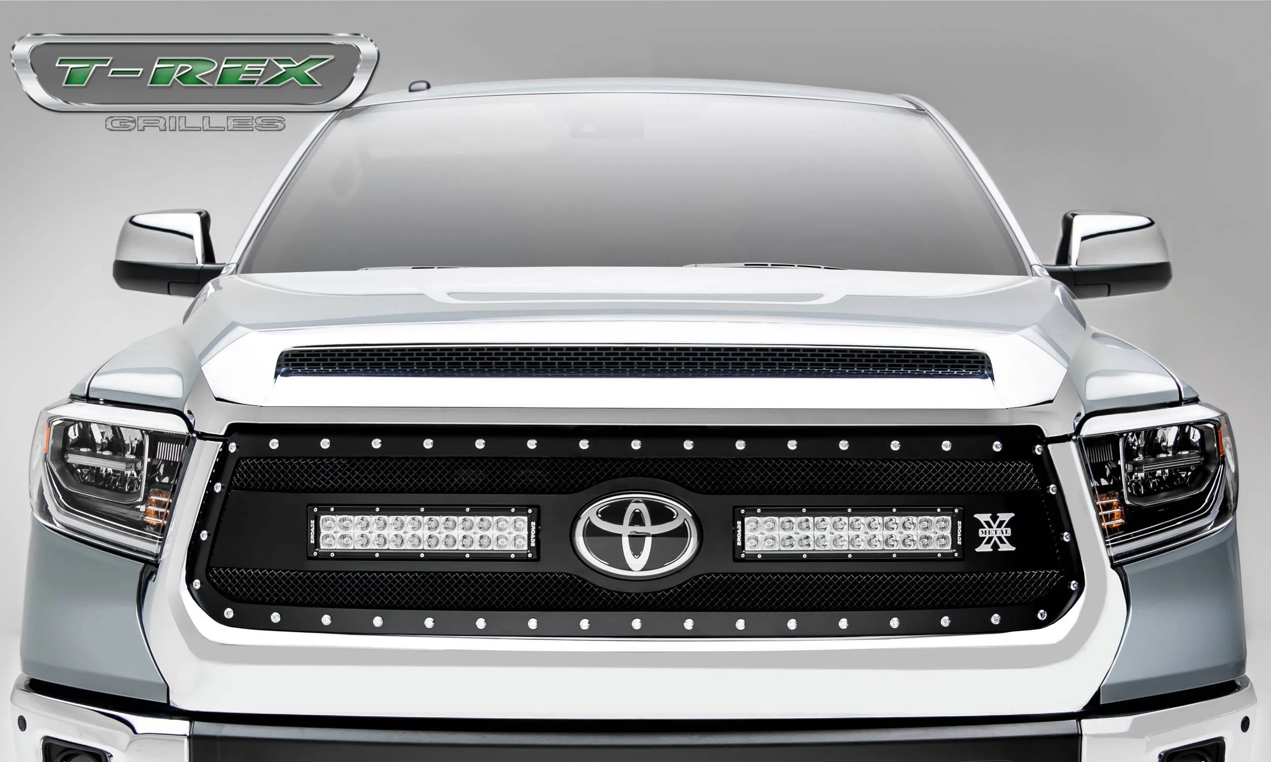 T-REX Torch Replacement Grilles w/ 2x 12" Light bars - 2018-2019 Tundra