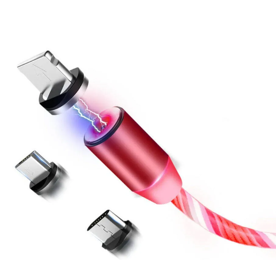 Tangle-Free Magnetic LED Charging Cable for All Devices