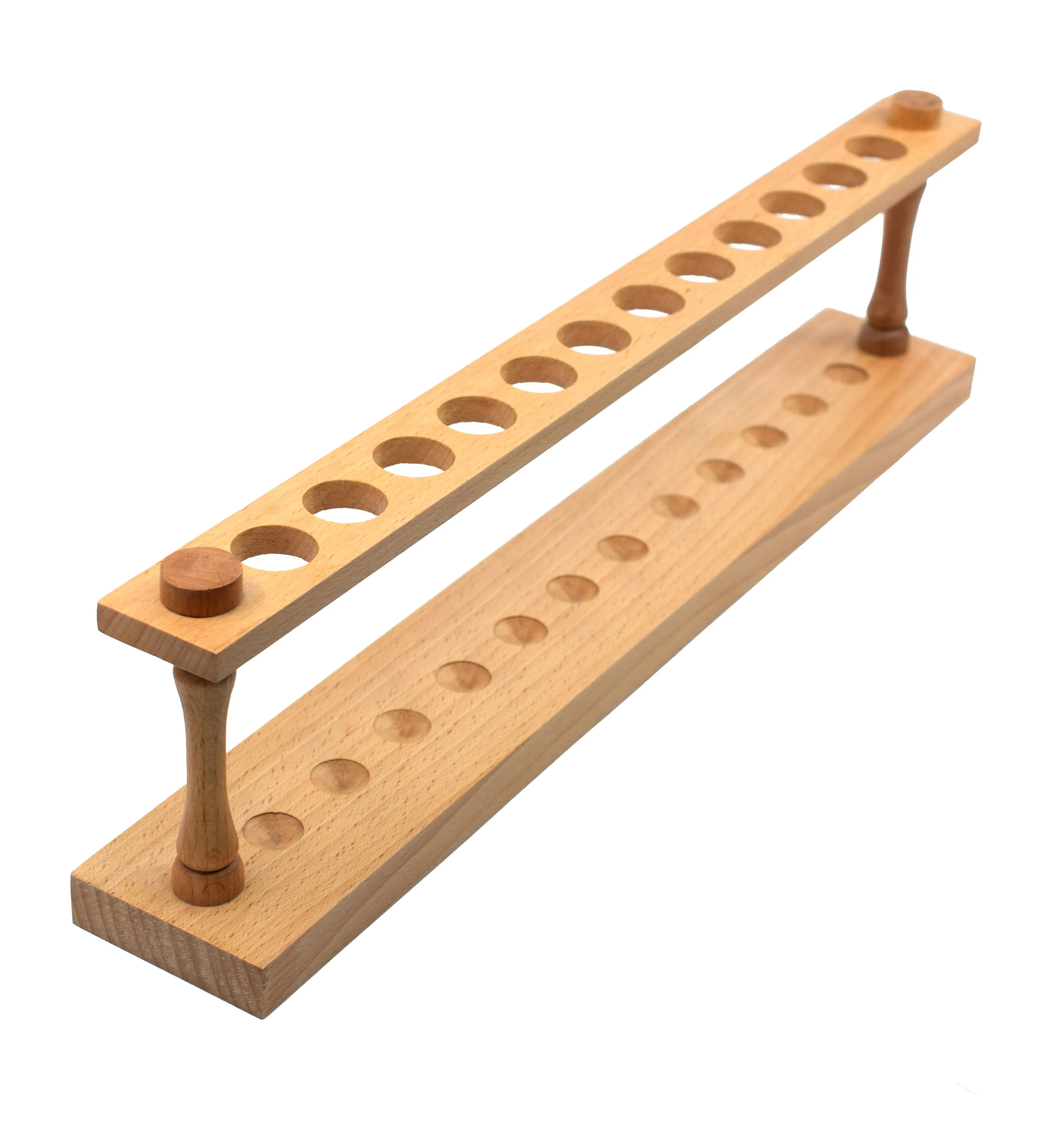 Test Tube Rack - Holds 12 x 22mm Tubes - Hardwood