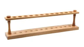 Test Tube Rack - Holds 12 x 22mm Tubes - Hardwood