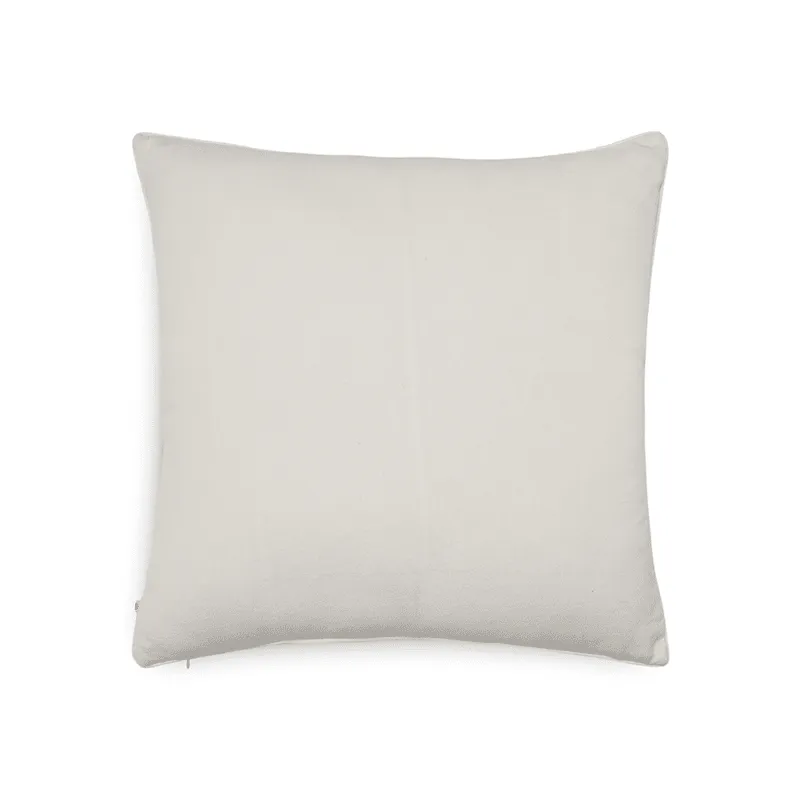 Tropical Leafy Affair Cushion Cover | Linen Blend | Ivory | Floral Design | 20" x 20"
