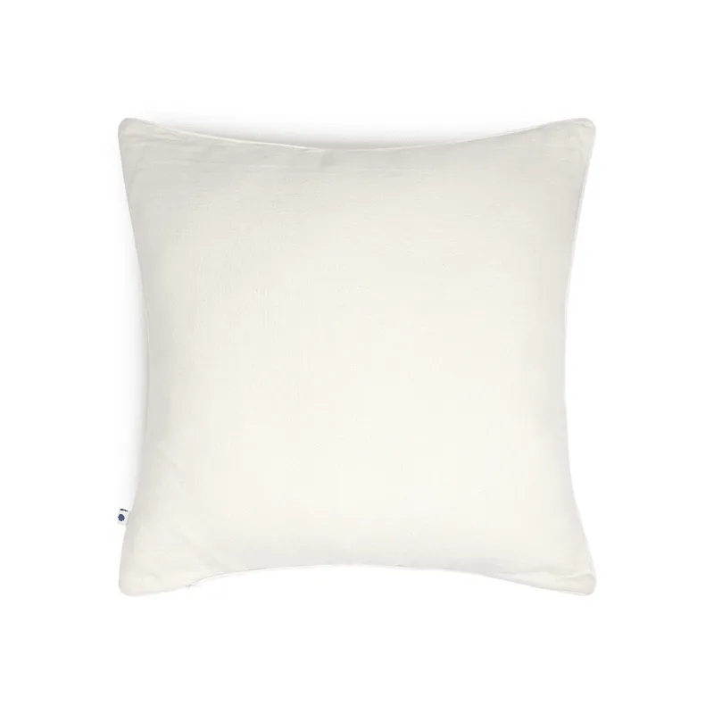 Tropical Leafy Affair Cushion Cover | Linen Blend | Ivory | Floral Design | 20" x 20"