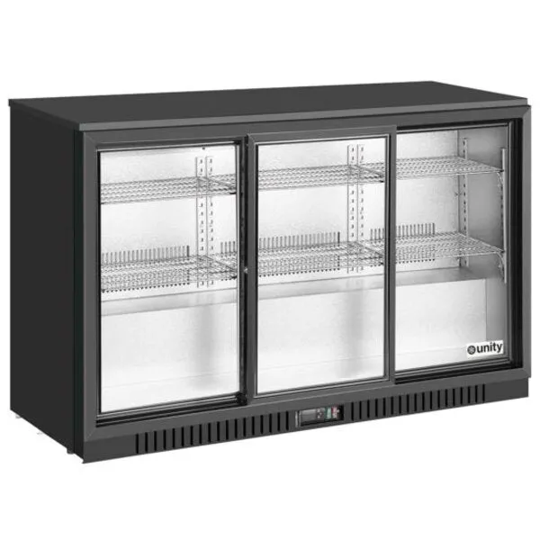 Unity U-BB3 54" Three Sliding Door Merchandising Bar Cooler
