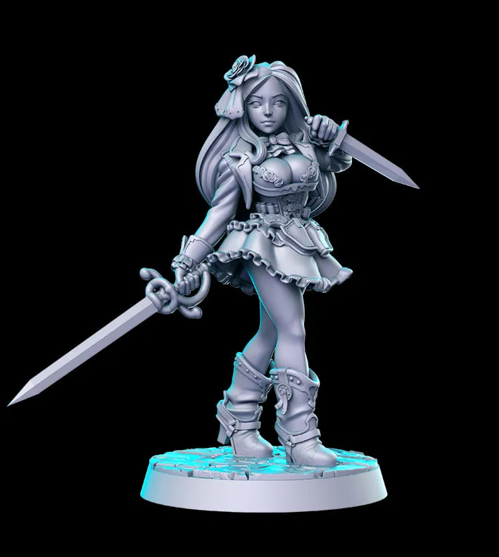 Violeta 3D Printed Miniature