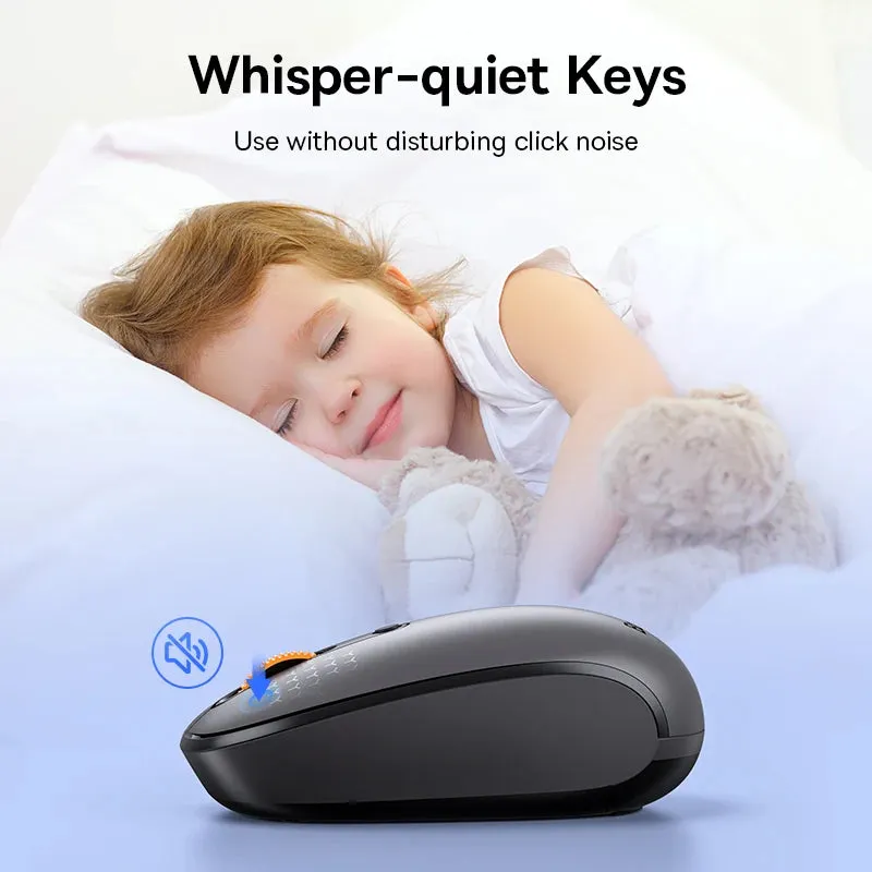 Wireless Bluetooth Silent Mouse with Nano Receiver