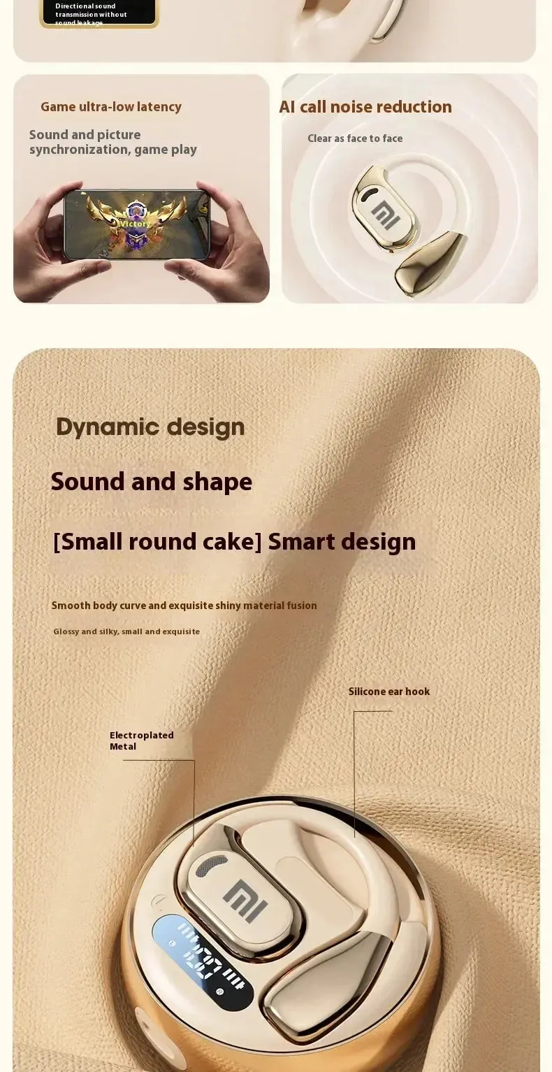 Xiaomi M76 Wireless Headphone Sound HIFI Bluetooth Earphone Gaming Sports Headphones Running Headsets Voice Call with Microphone