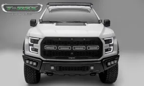ZROADZ T-Rex Revolver Front Grille & LED Light Bars - 2017  Raptor